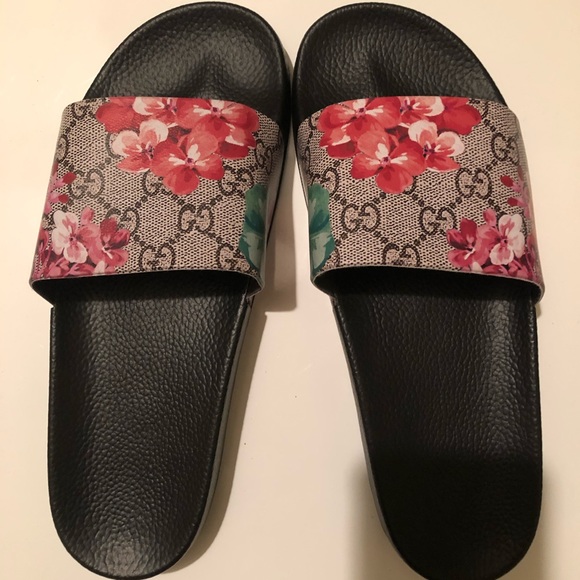 Gucci Shoes - Gucci Floral Slides / Sandals